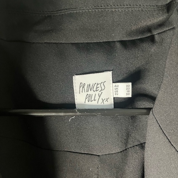 Princess Polly Black Double Breasted Blazer Jacket Size 22 AU / XXL - Picture 5 of 12